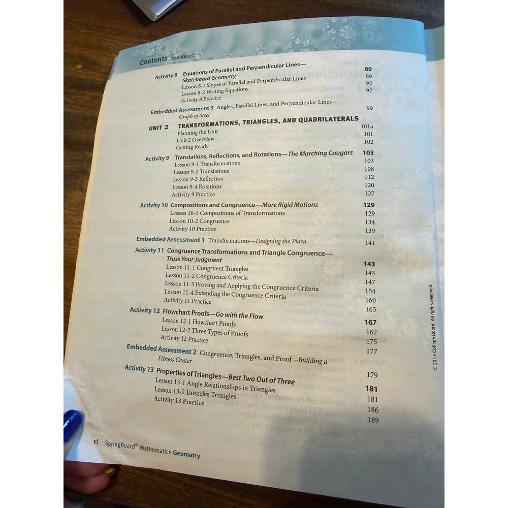 Springboard Geometry Teacher Edition Math Book - Picture 6 of 13